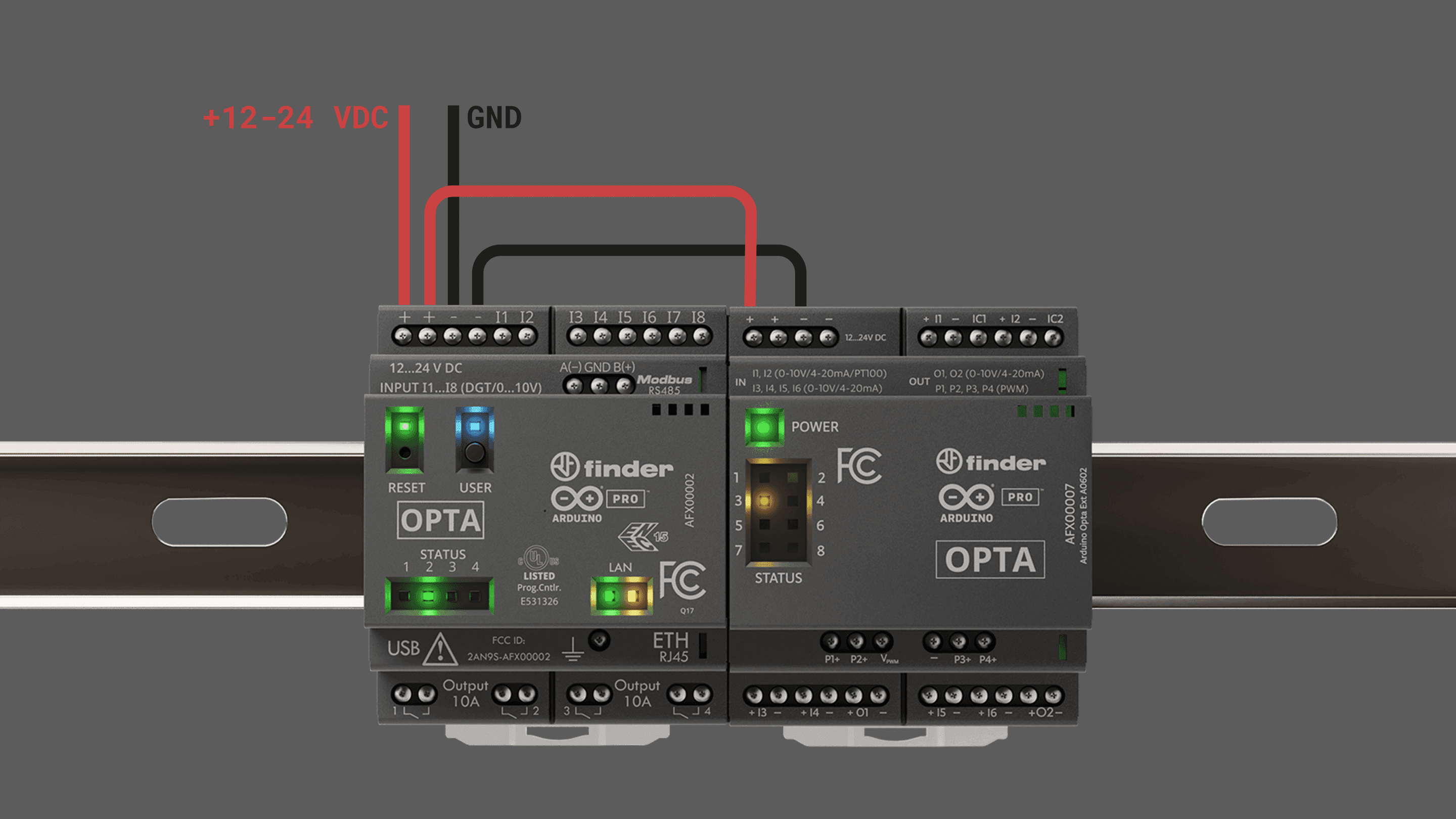 Powering the Opta Analog Expansions