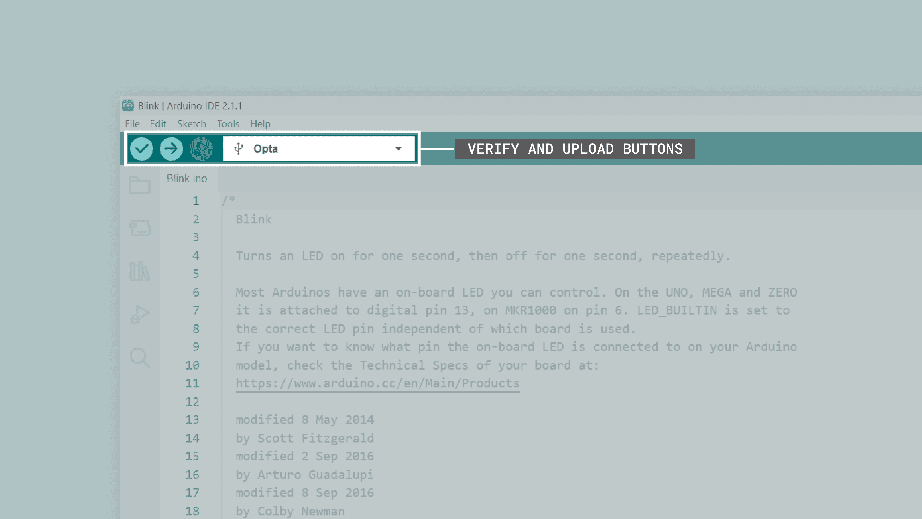 Uploading a sketch to Opta™ devices in the Arduino IDE
