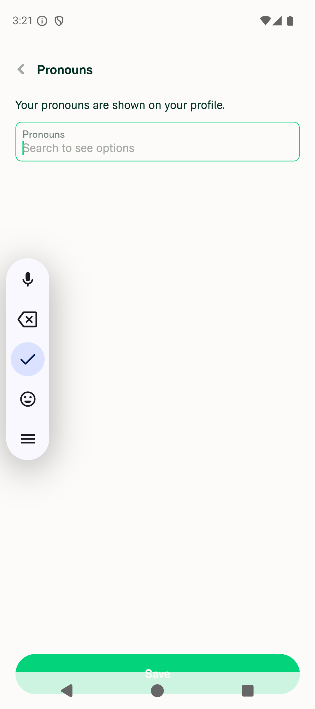 main — Save hidden behind nav bar