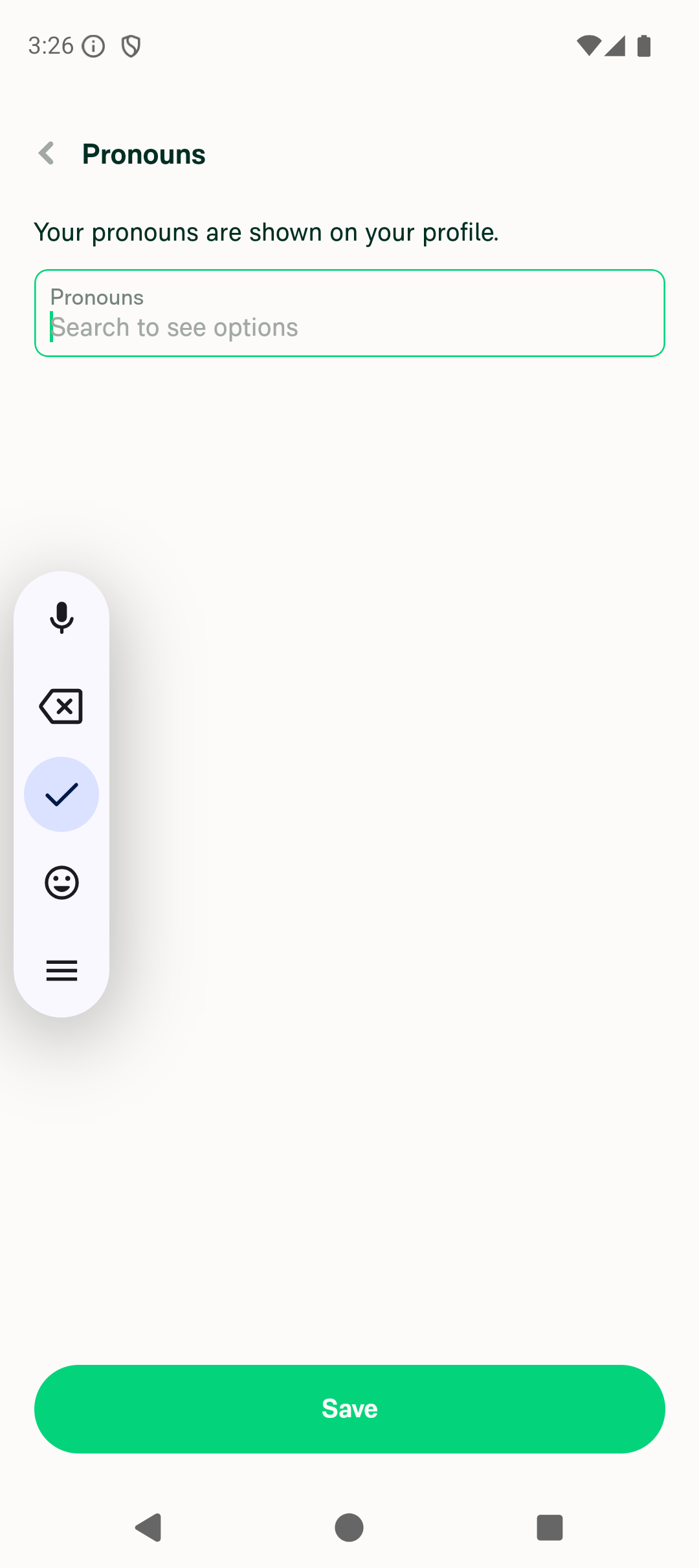 PR — Save visible above nav bar