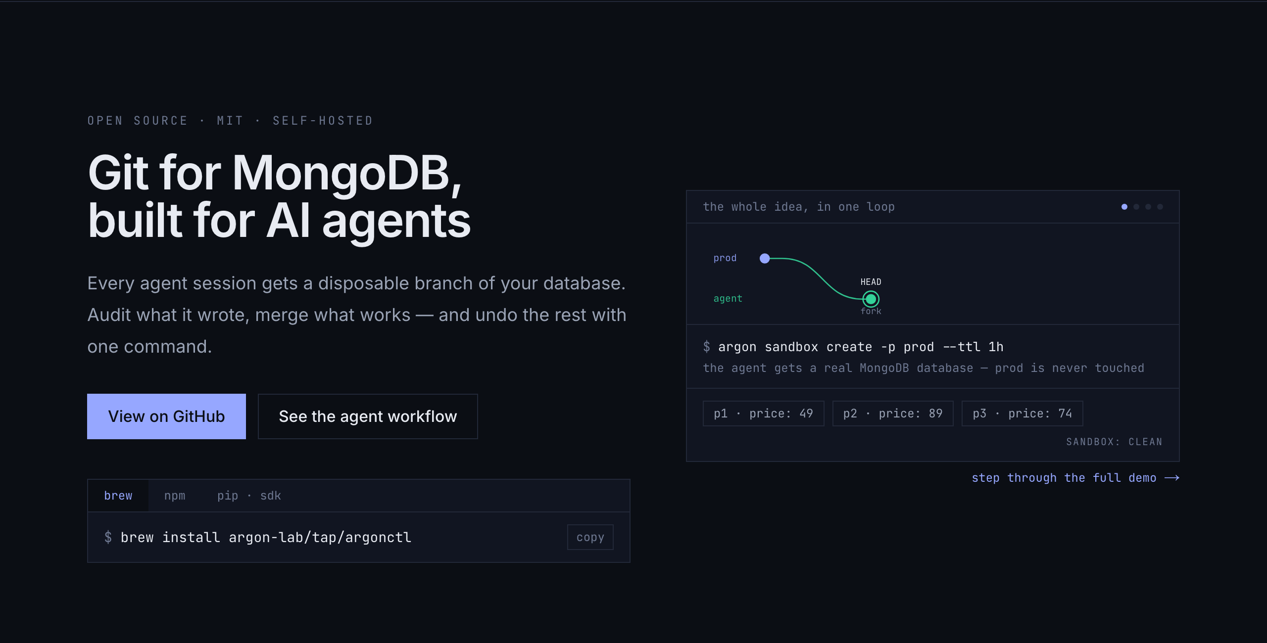 Argon screenshot