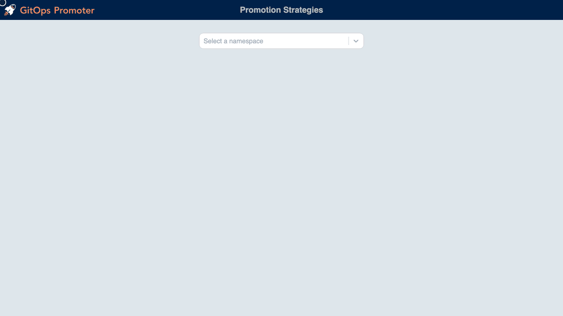 Animation of the GitOps Promoter dashboard: a change with its deployment and code commits is promoted through development, staging, and production, then the history view shows the promotion timeline and the referenced code commit