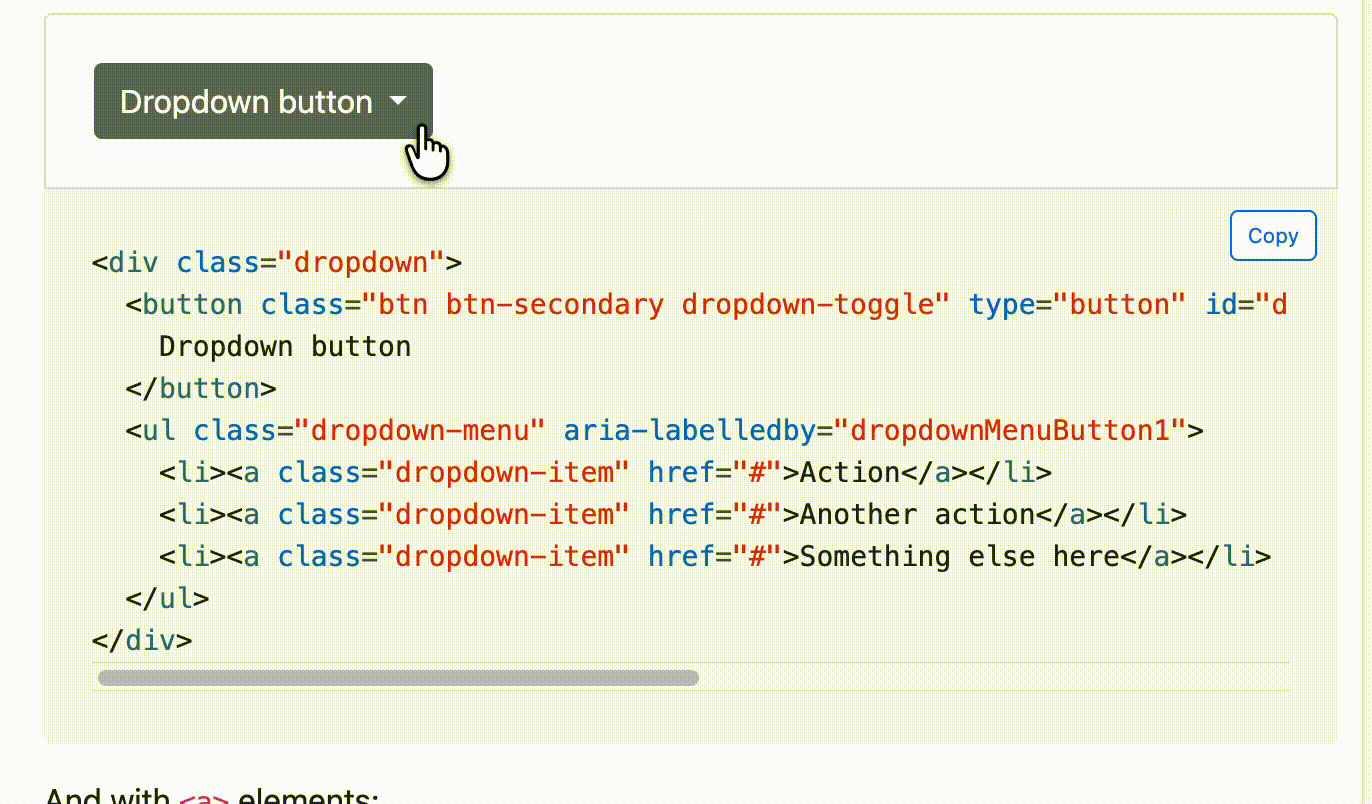 Dropdowns