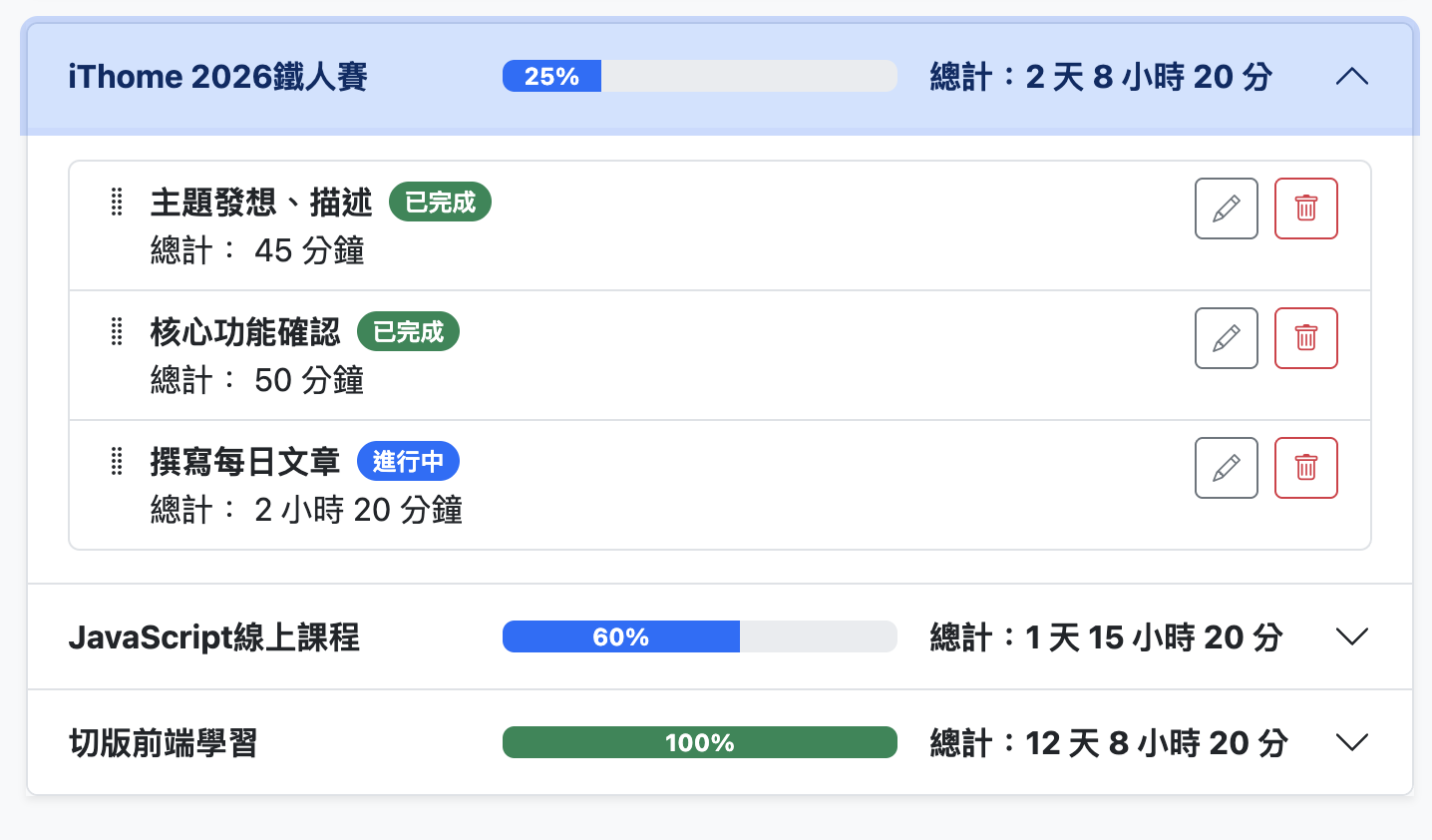 任務清單
