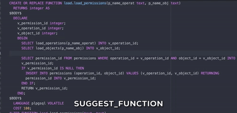 Suggest Function Definition