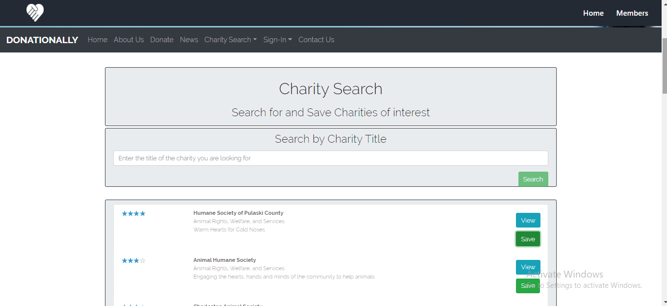 Charitysearch