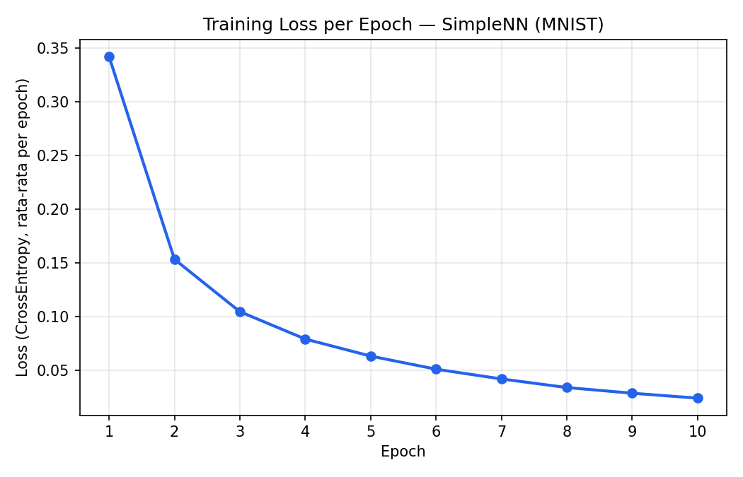 Training loss curve