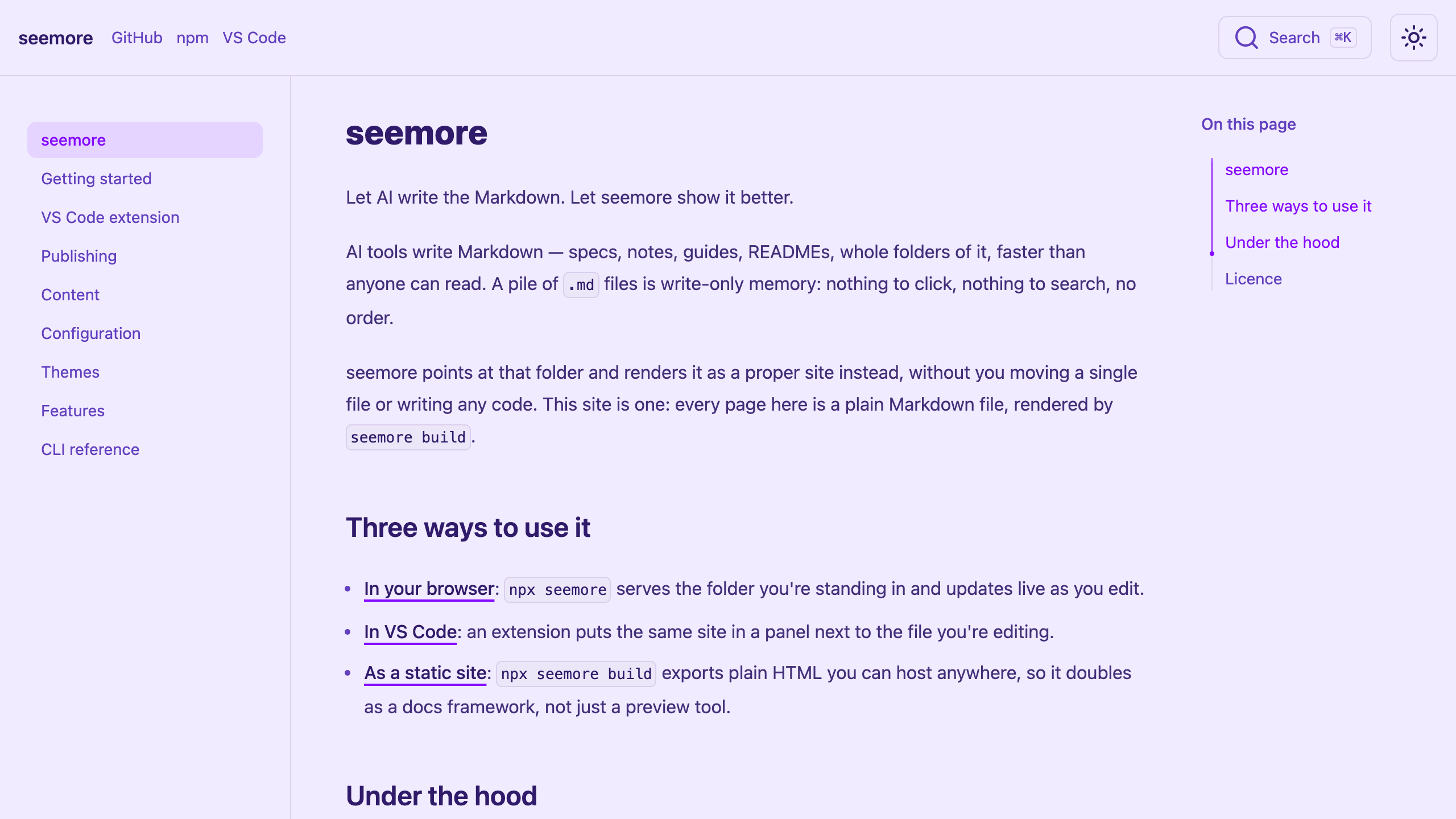 purple theme
