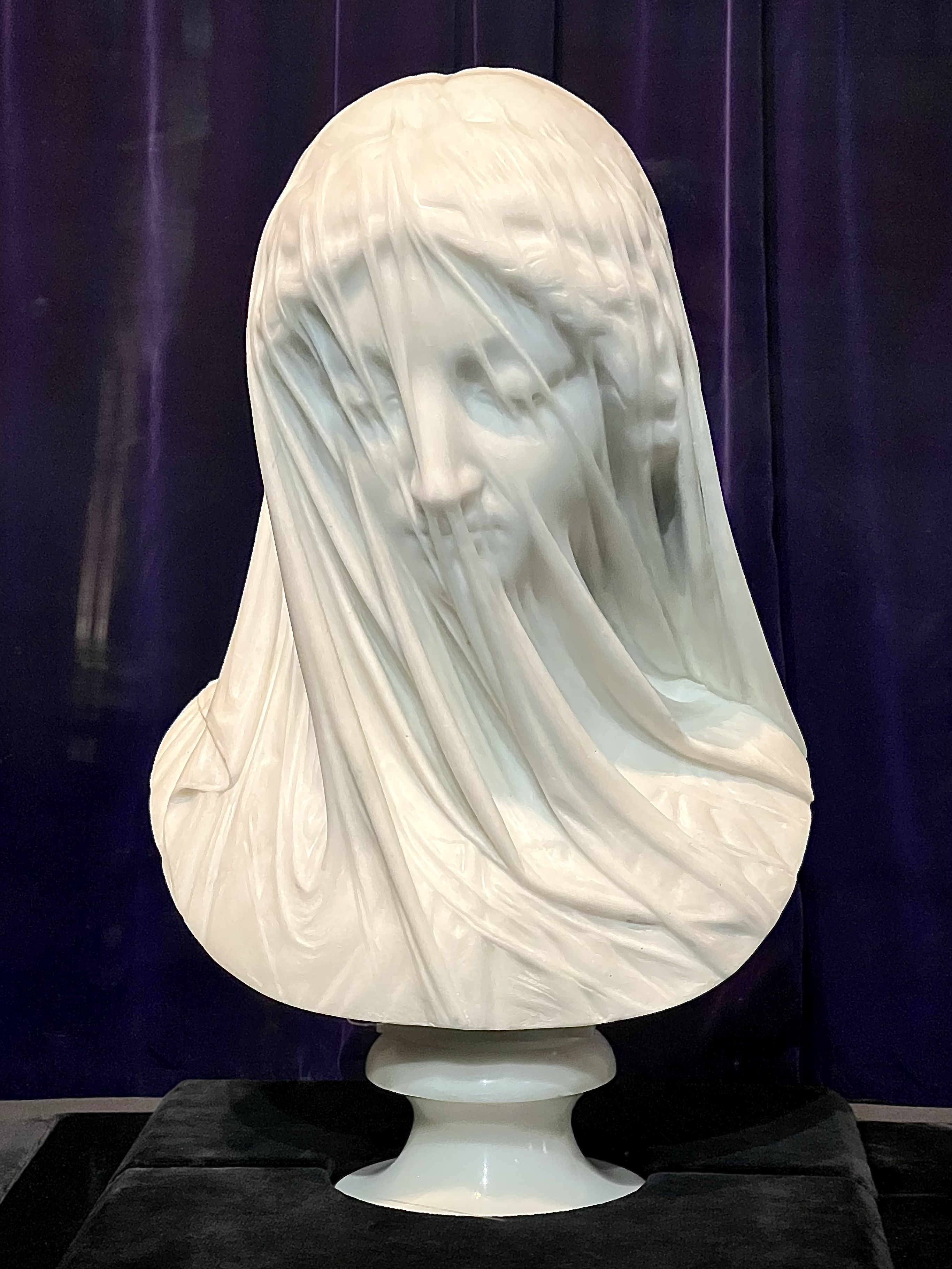 The veiled virgin by Giovanni Strazza?