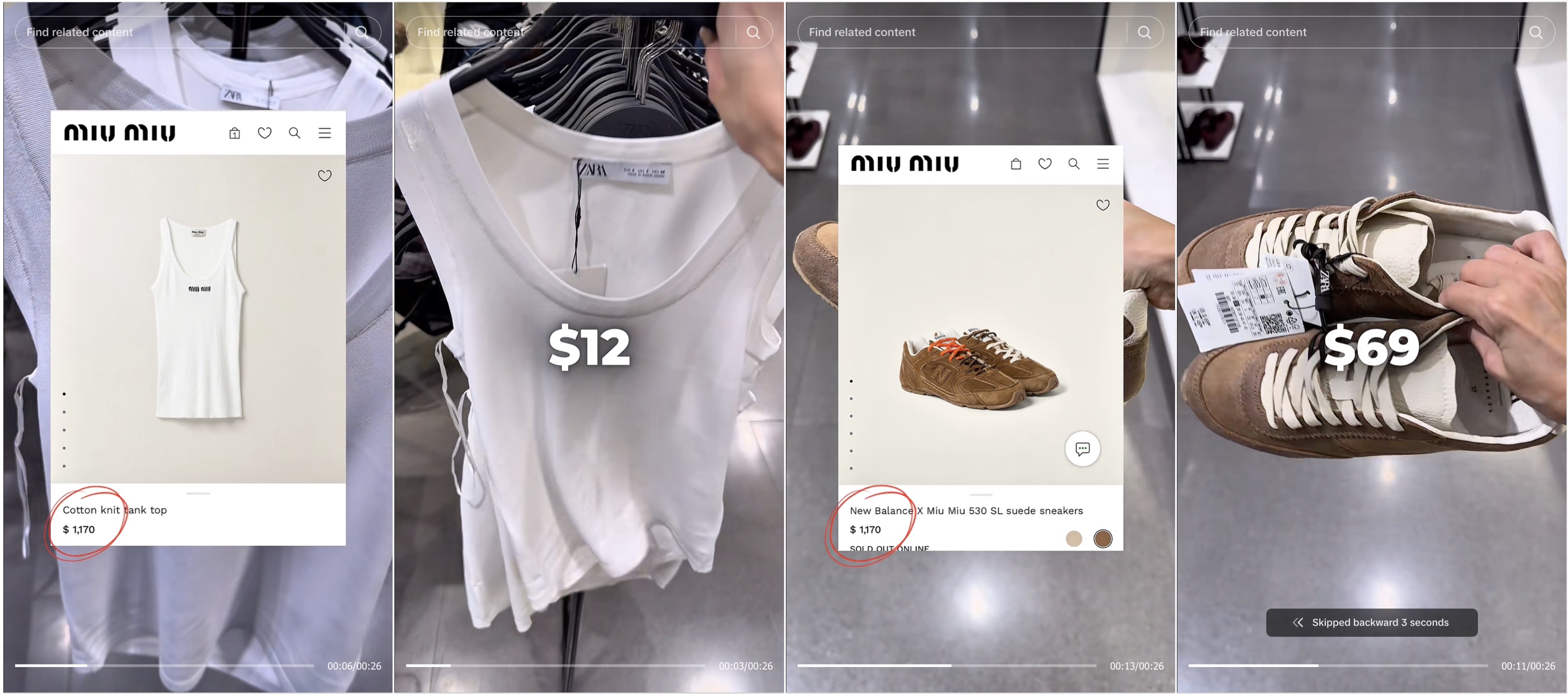 TikTok is full of tutorials showing how to turn YSL, Miu Miu, or Prada show into a Zara haul.