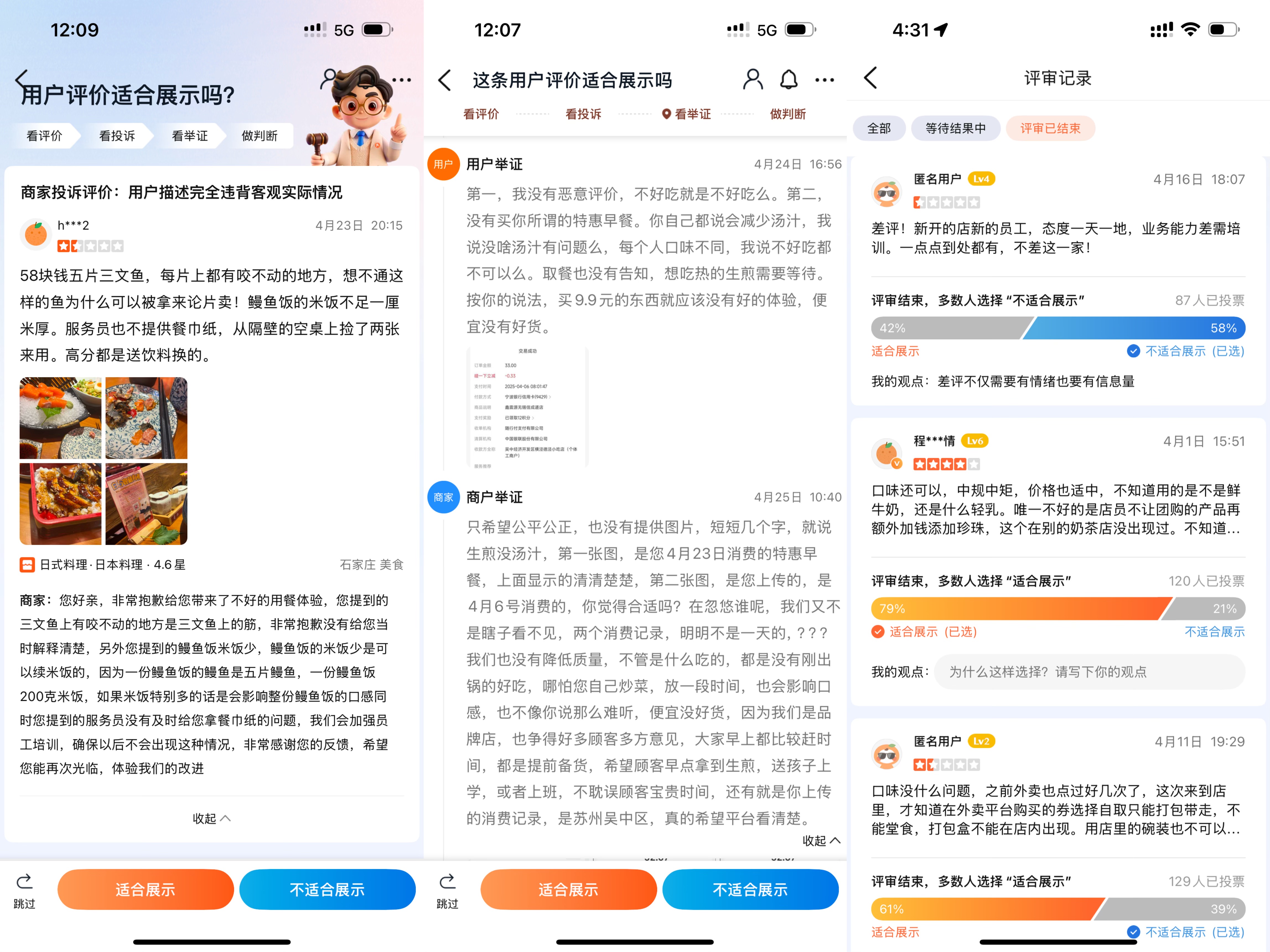 The pipeline of community judges’s weighings