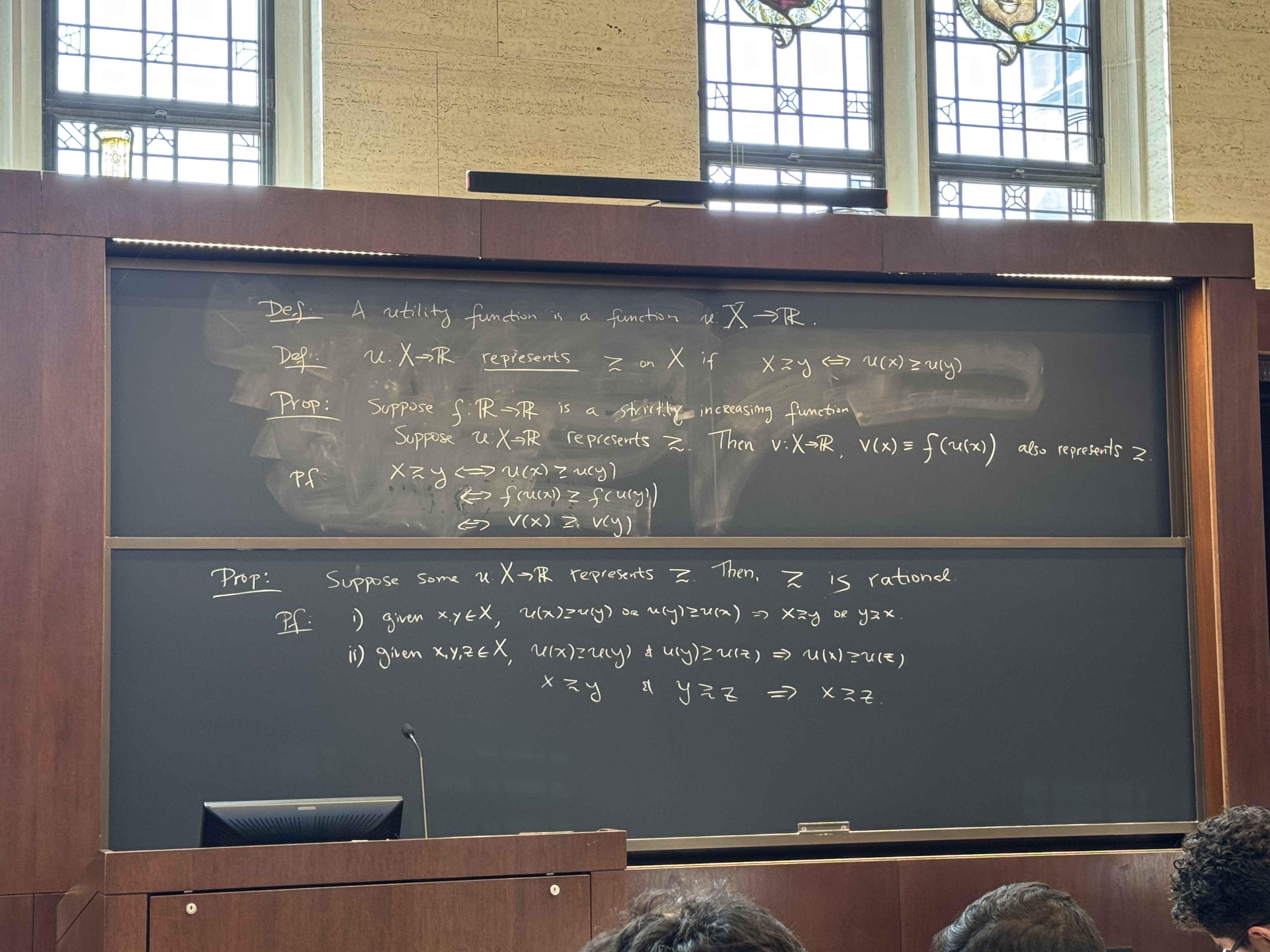 At the Econ Department&mldr; Thanks to Professor Kamenica’s exceptionally clean logical organization, these notes preserve the blackboard style.