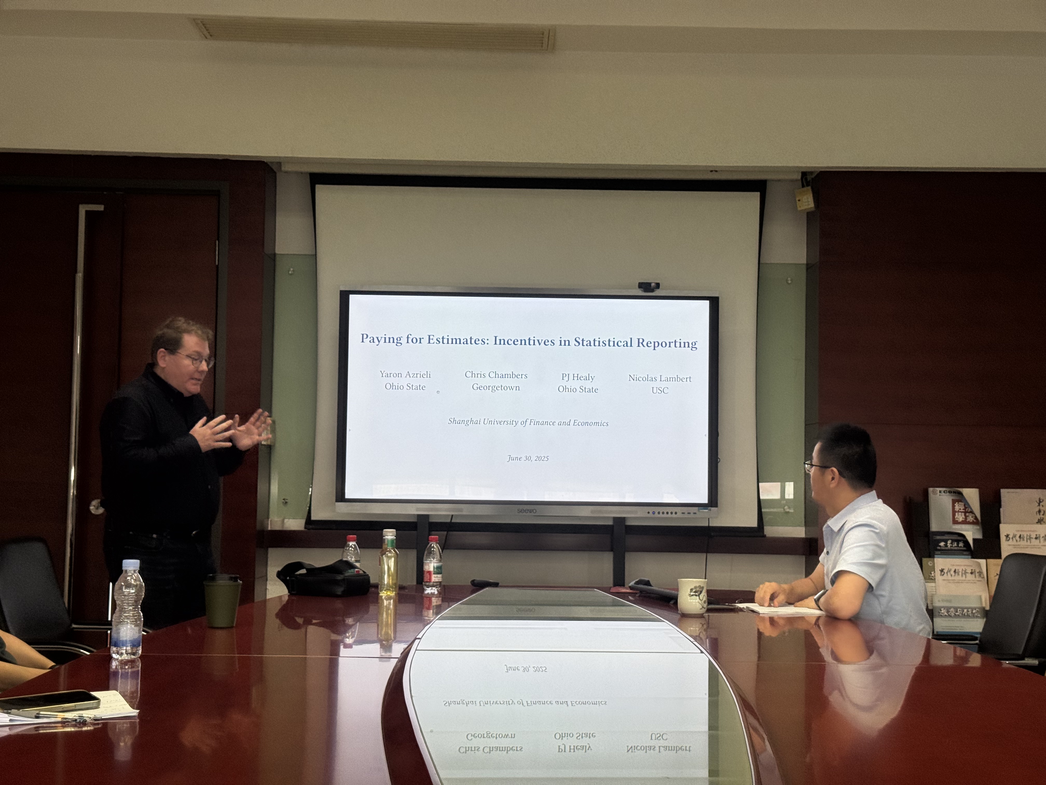 Conference room on the 8th floor — fancy!