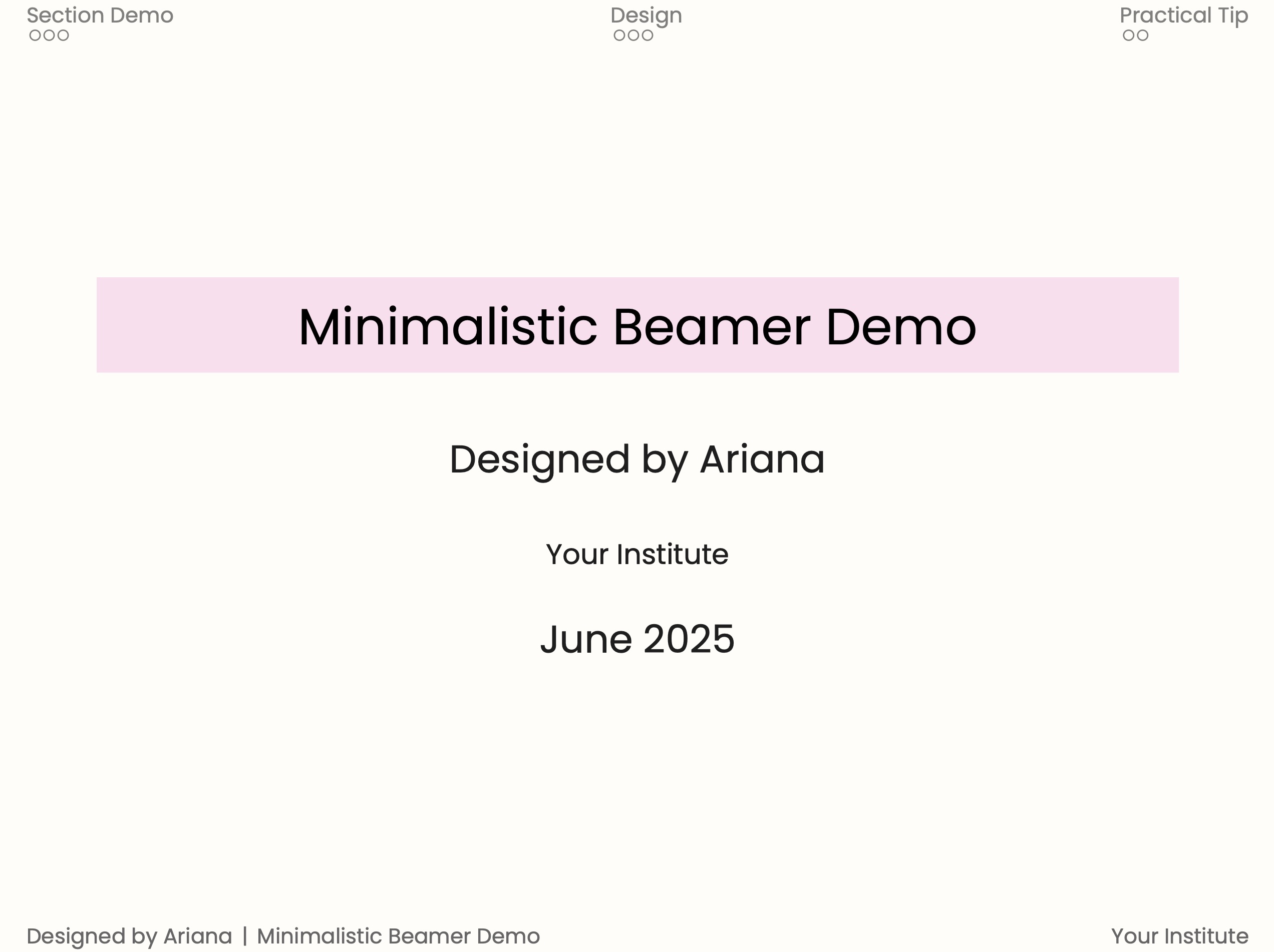 See the pdf for other pages of the demo.