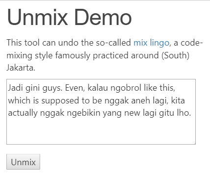 Unmix screenshot