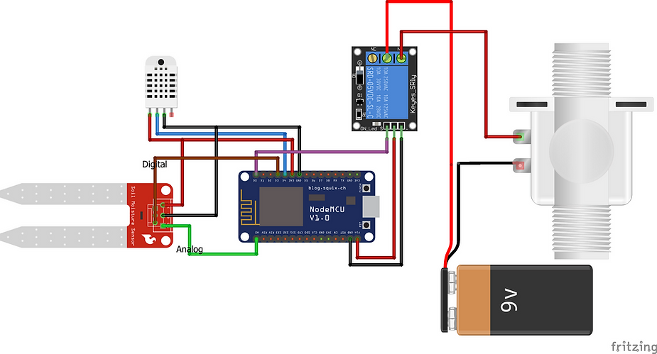 Circuit Diagram For Plant Monitoring System