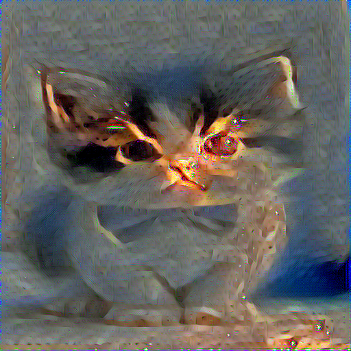 Style transfer result after 50 L-BFGS epochs
