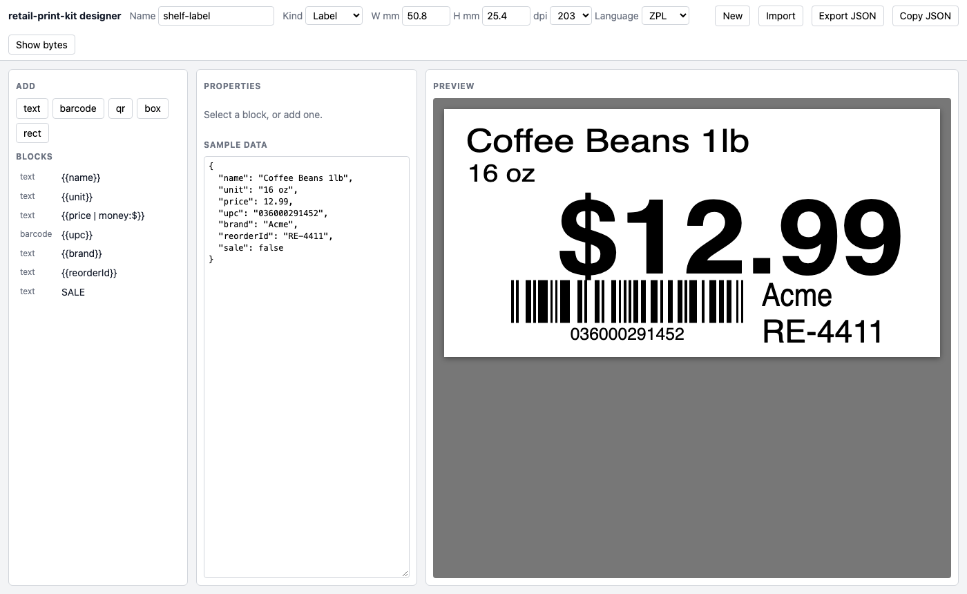 Label designer