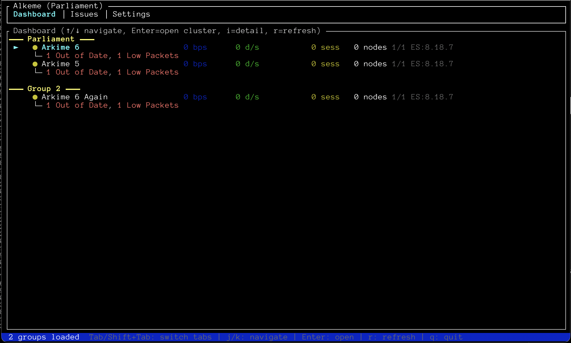 Parliament Dashboard