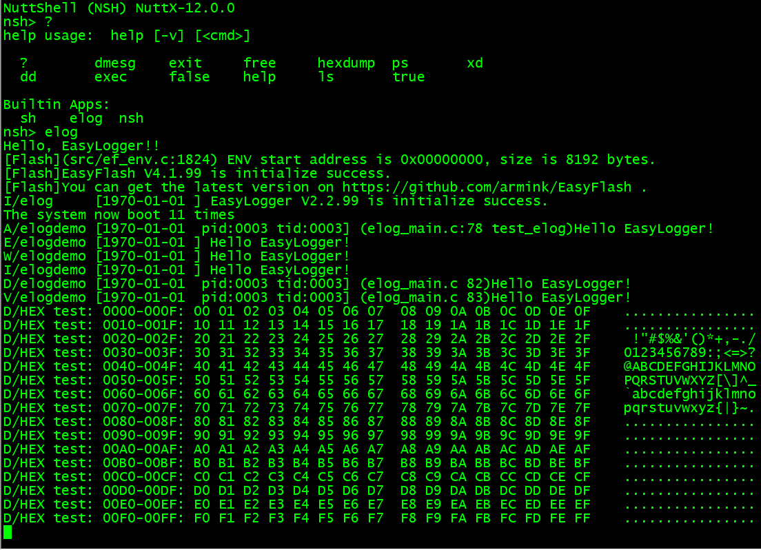 ElogNuttxSpiFlashDemo