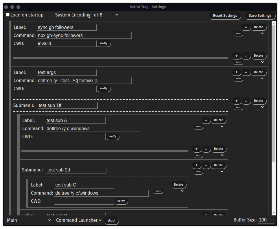 Customizable via in-app settings