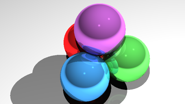 ./raytracing ../data/sphere-packing.json should produce this image of highly reflective, metallic looking surfaces.