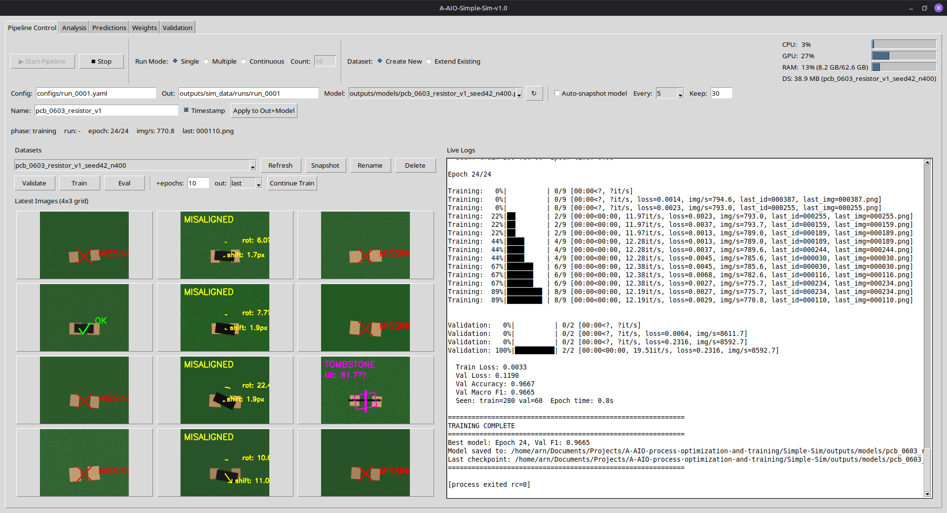 Simple-Sim Pipeline Dashboard