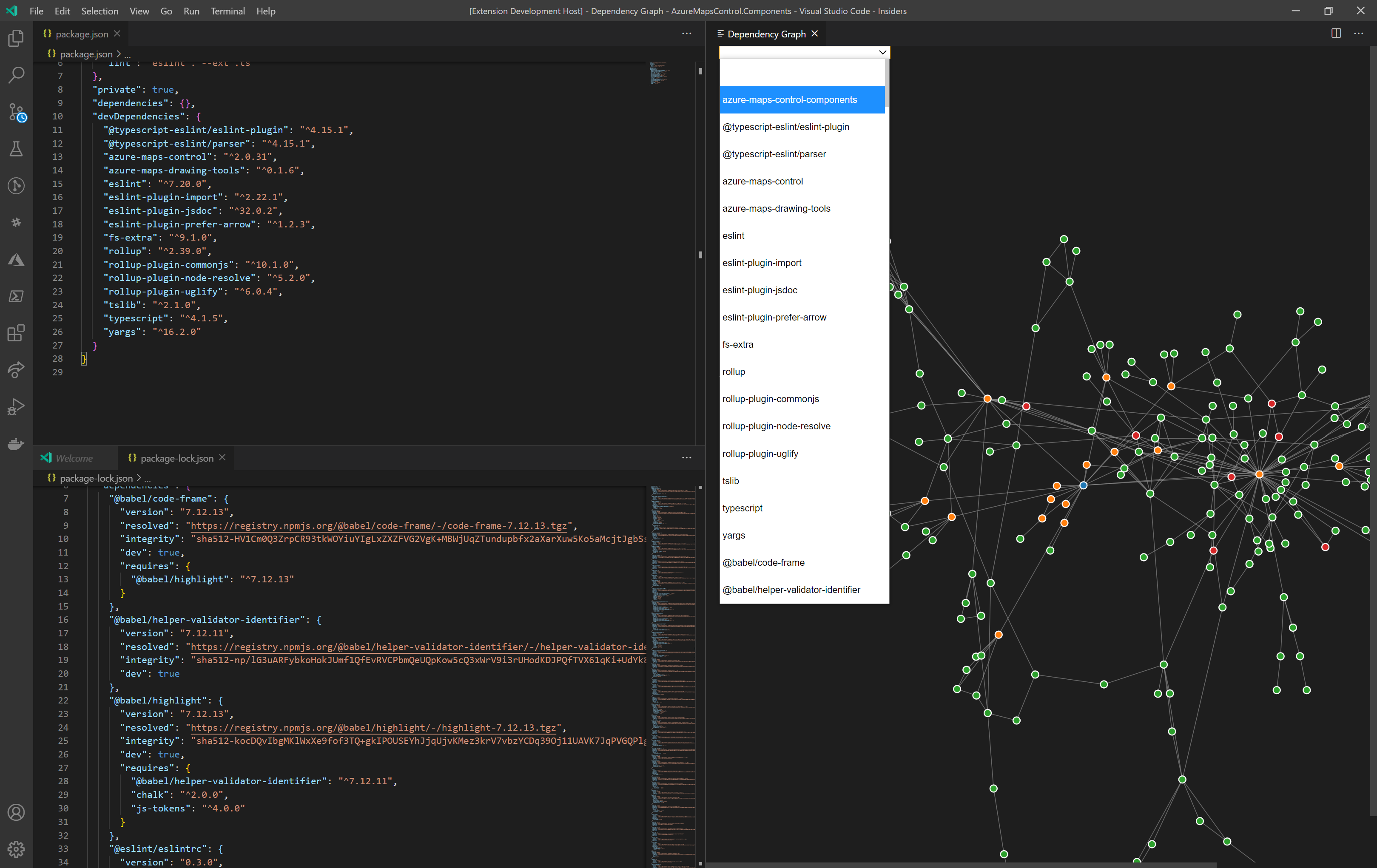 vscode-package-json-dependencies-graph-a-typescript-repository-from