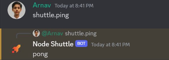 Bot Running on shuttle.rs