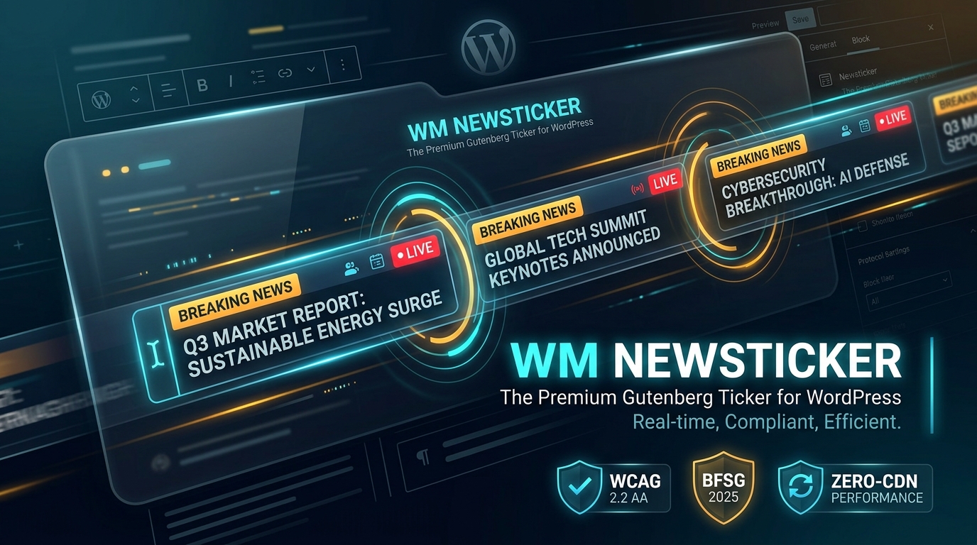 WM Newsticker banner