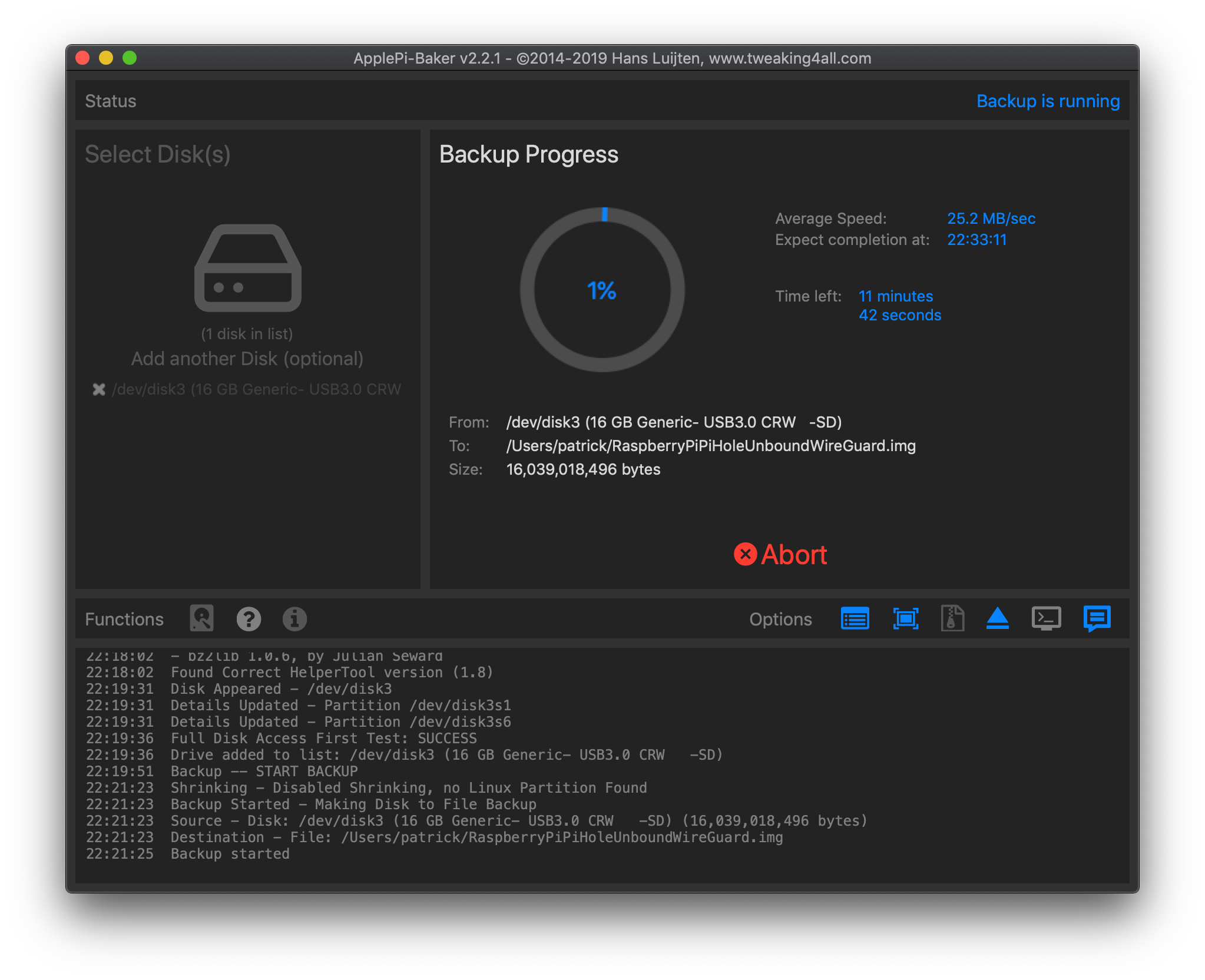 ApplePi-Baker Backup Process