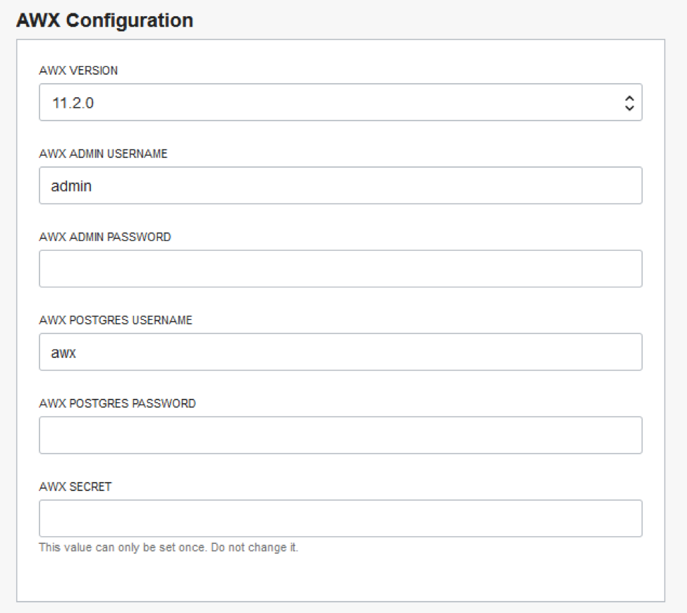 AWX Config