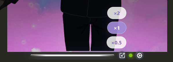 Window scale menu