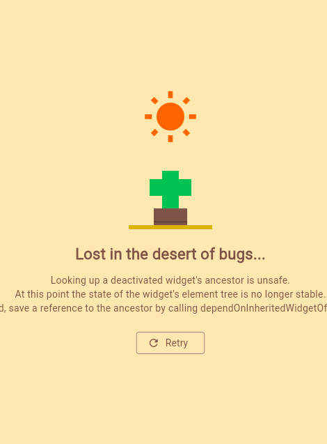 Responsive Grid - Error View