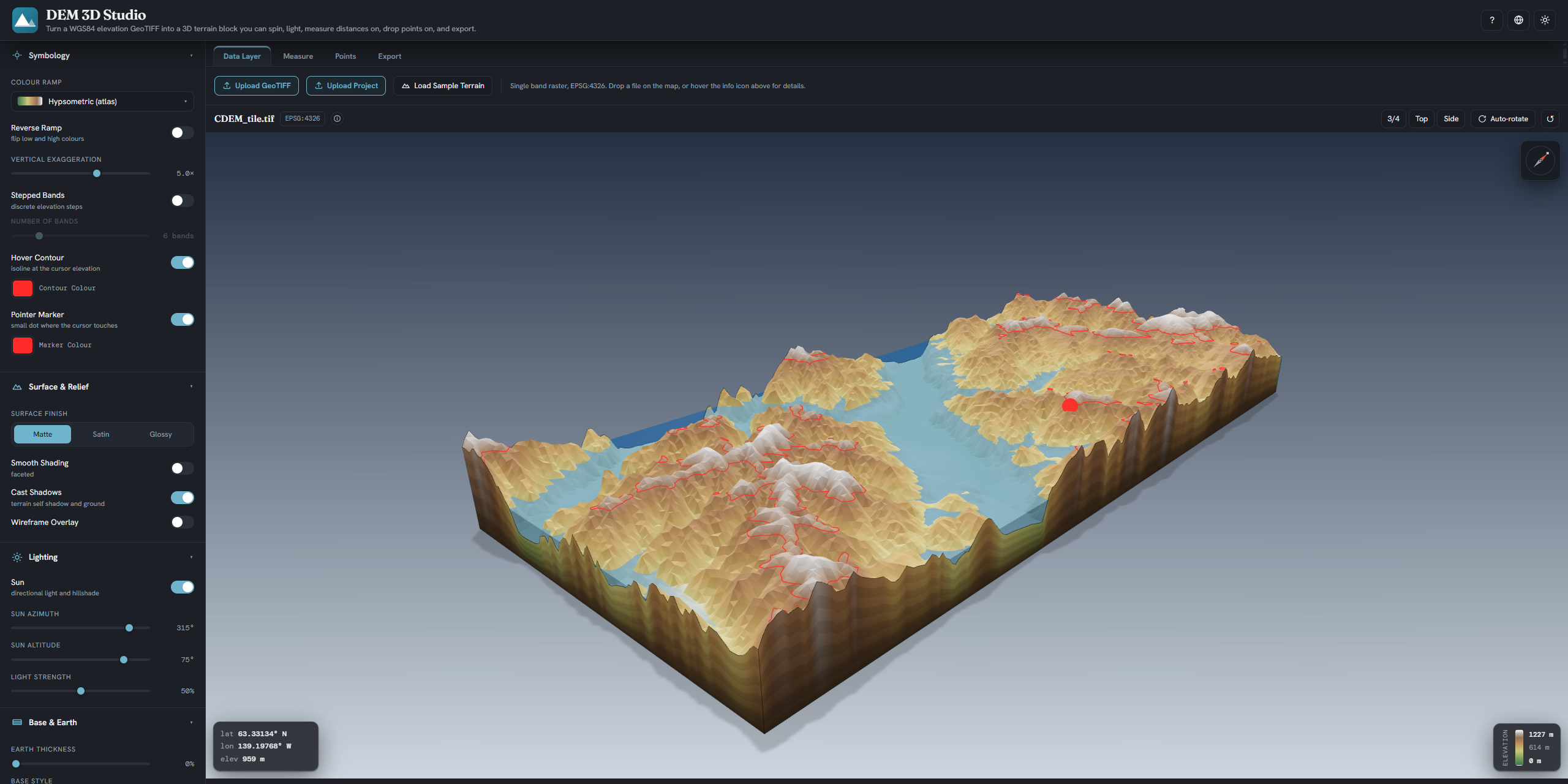 DEM 3D Studio preview
