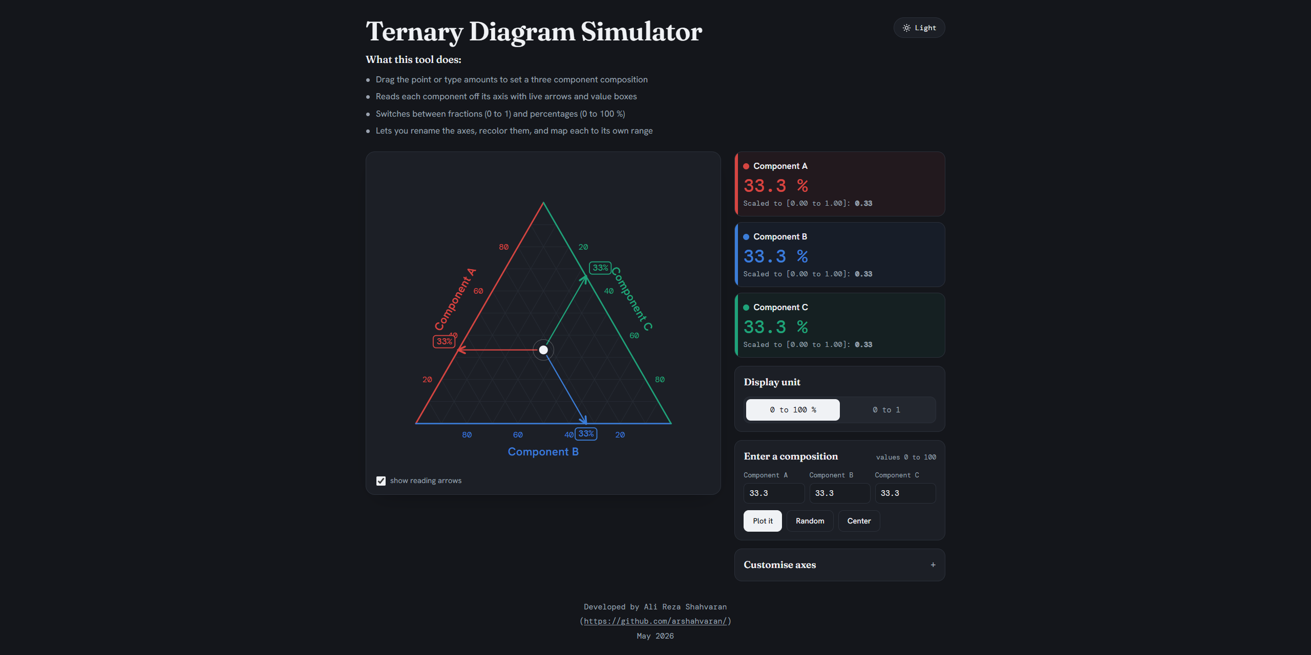Ternary Diagram Simulator preview