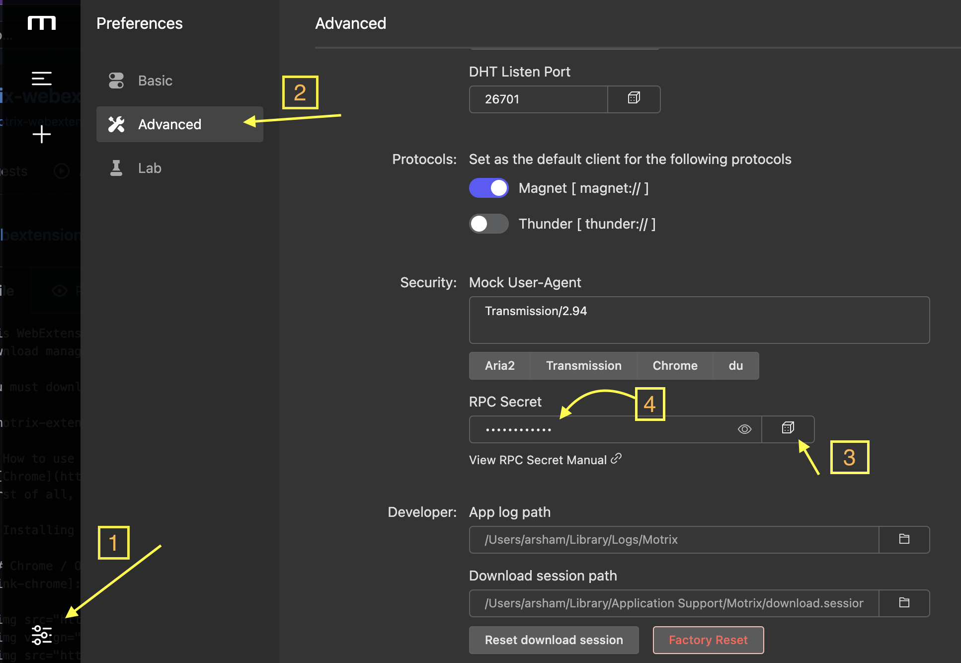 how to use motrix step 1