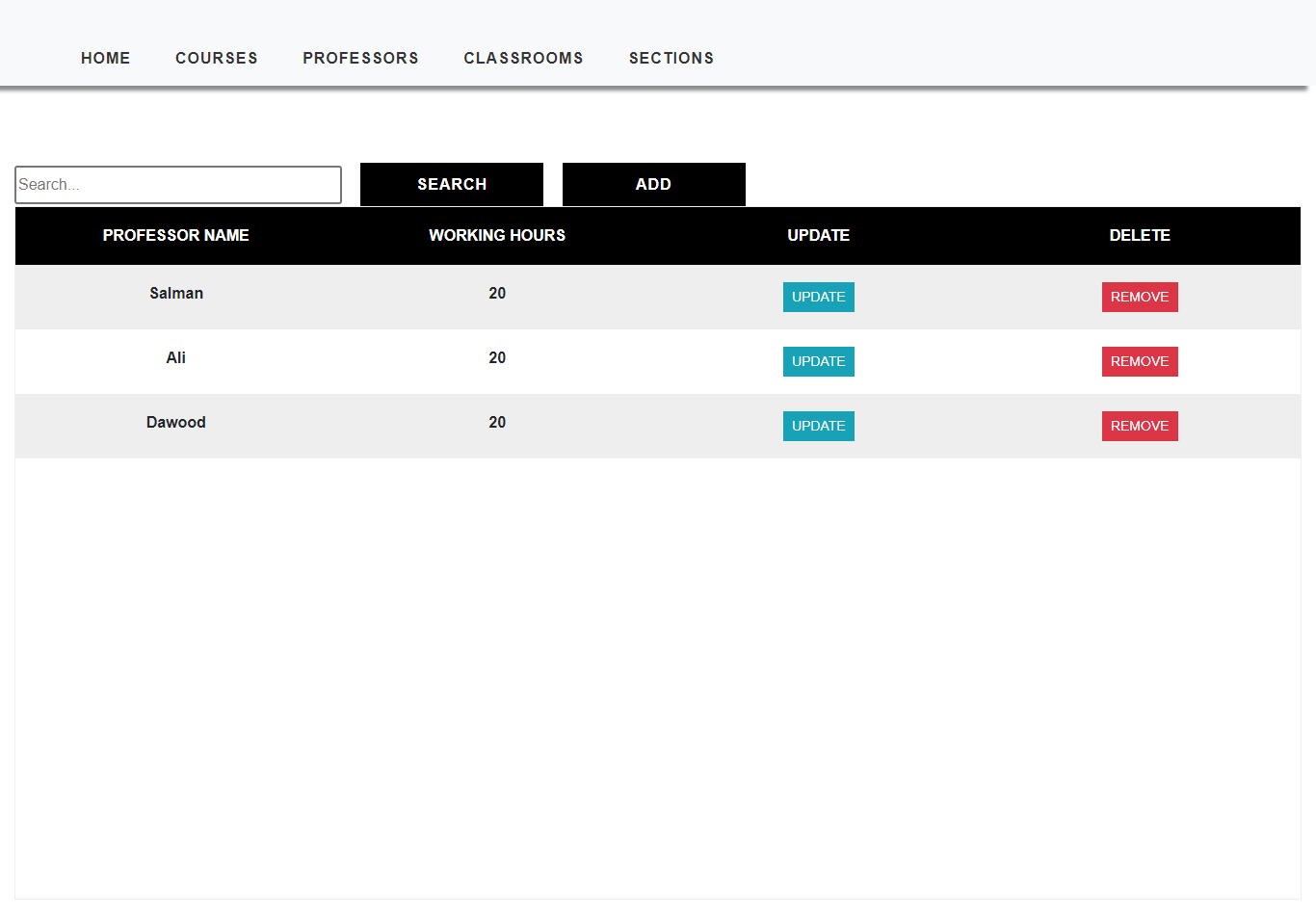 View Table