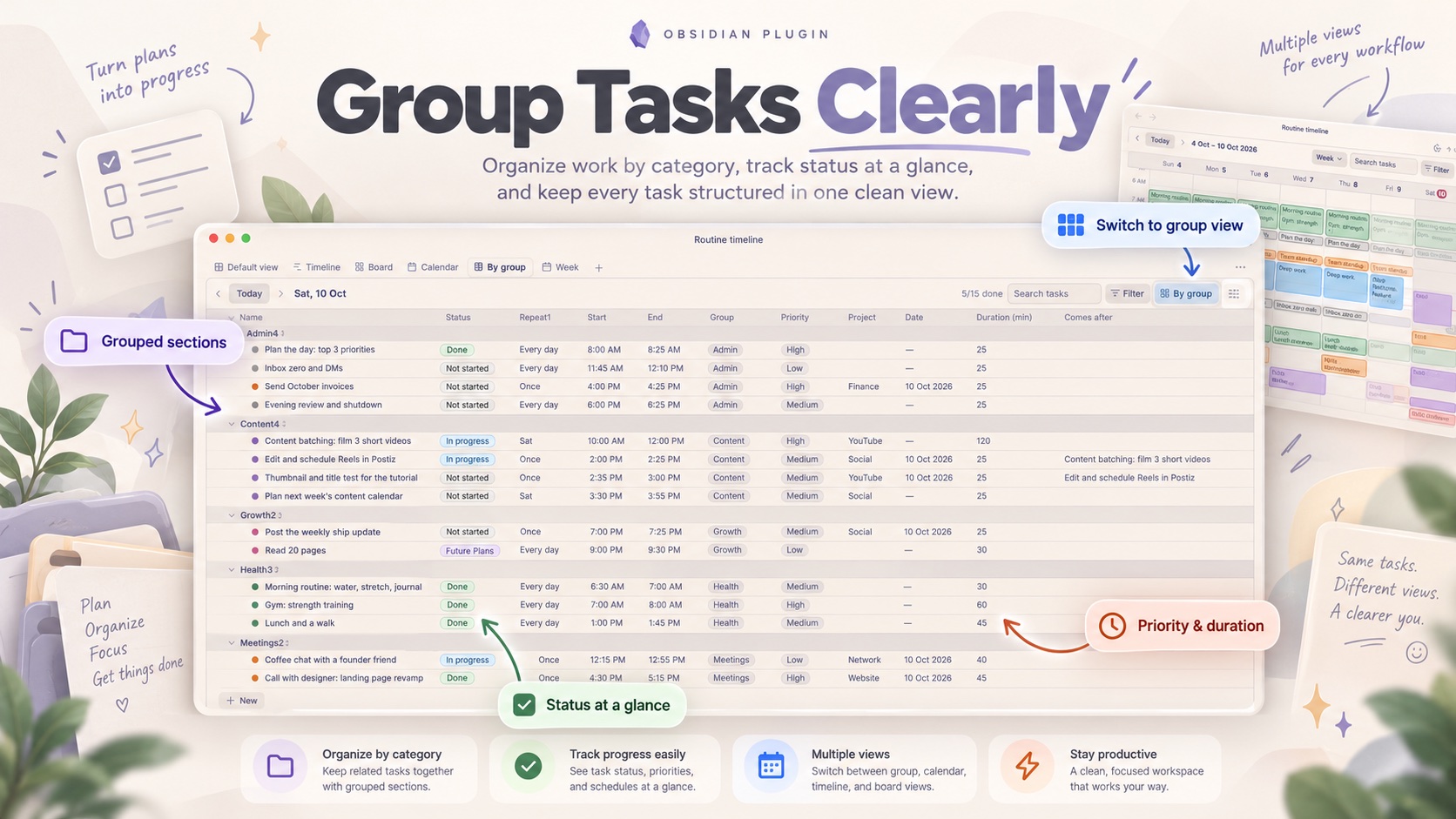 Grouped table