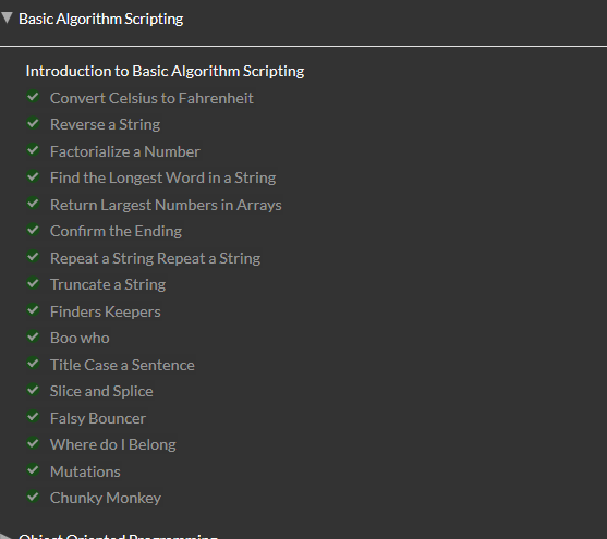 learn.freecodecamp.org - Basic Algorithm Scripting