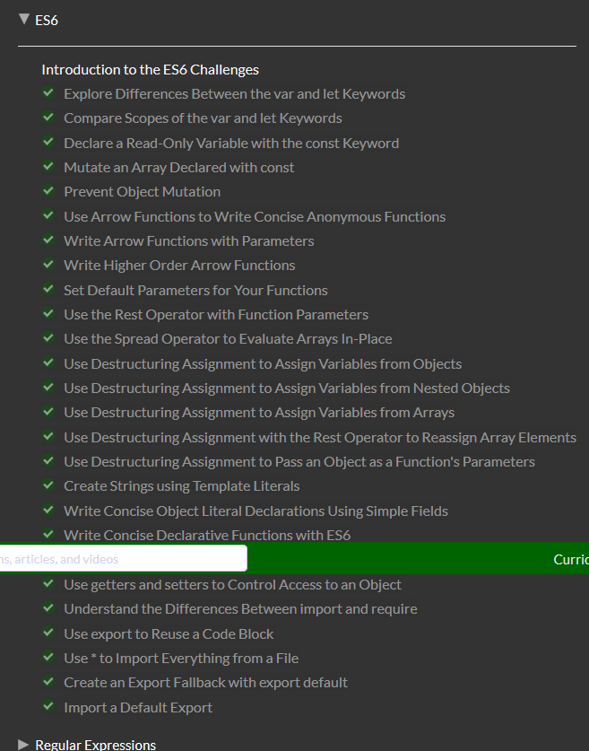 learn.freecodecamp.org - ES6