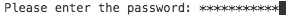 password