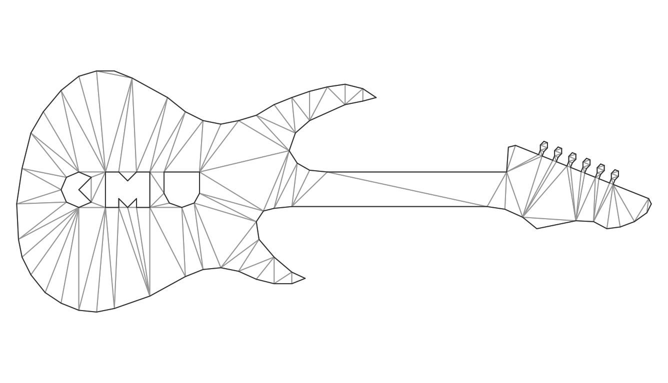 Guitar with holes