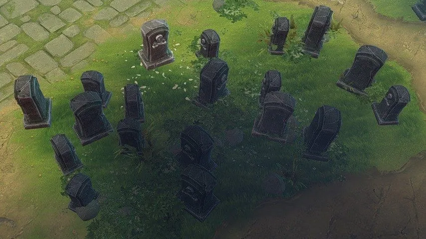 Gravestones Trees