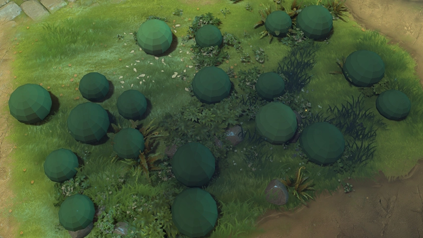 LowPoly Shrub Trees
