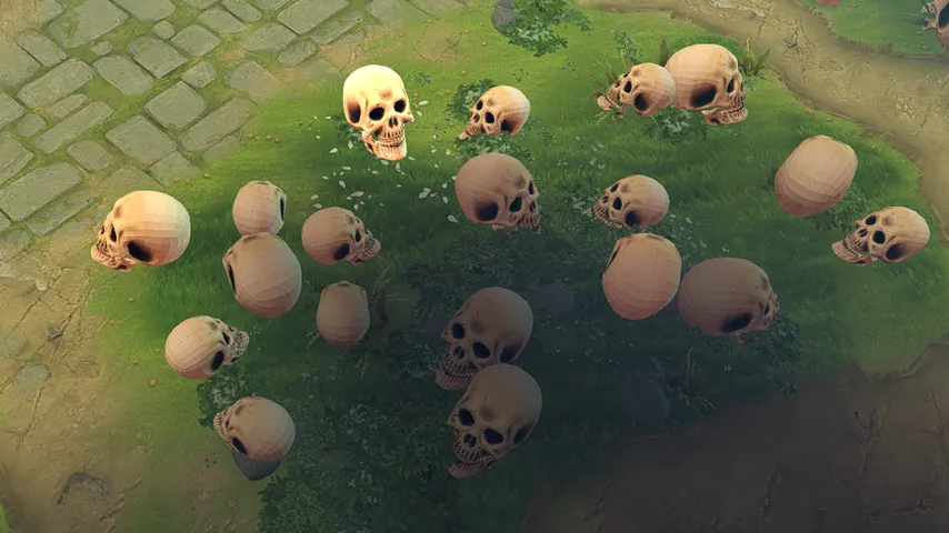 LowPoly Skull Trees