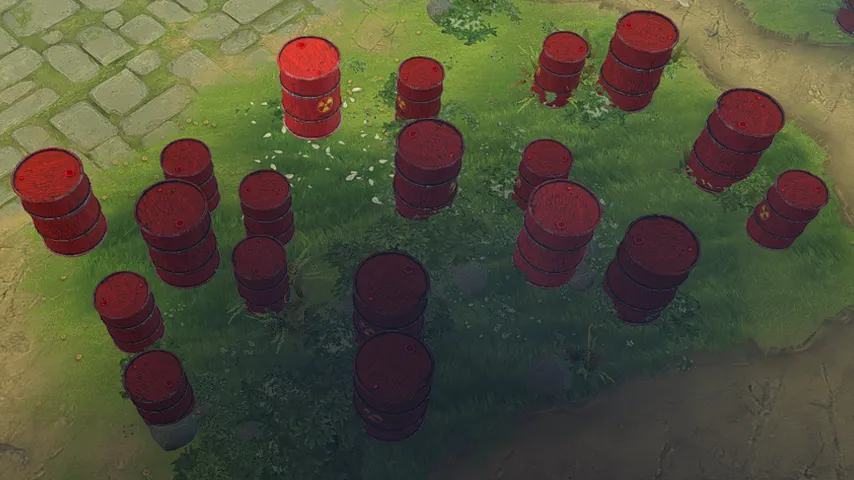 Metal Barrel Trees