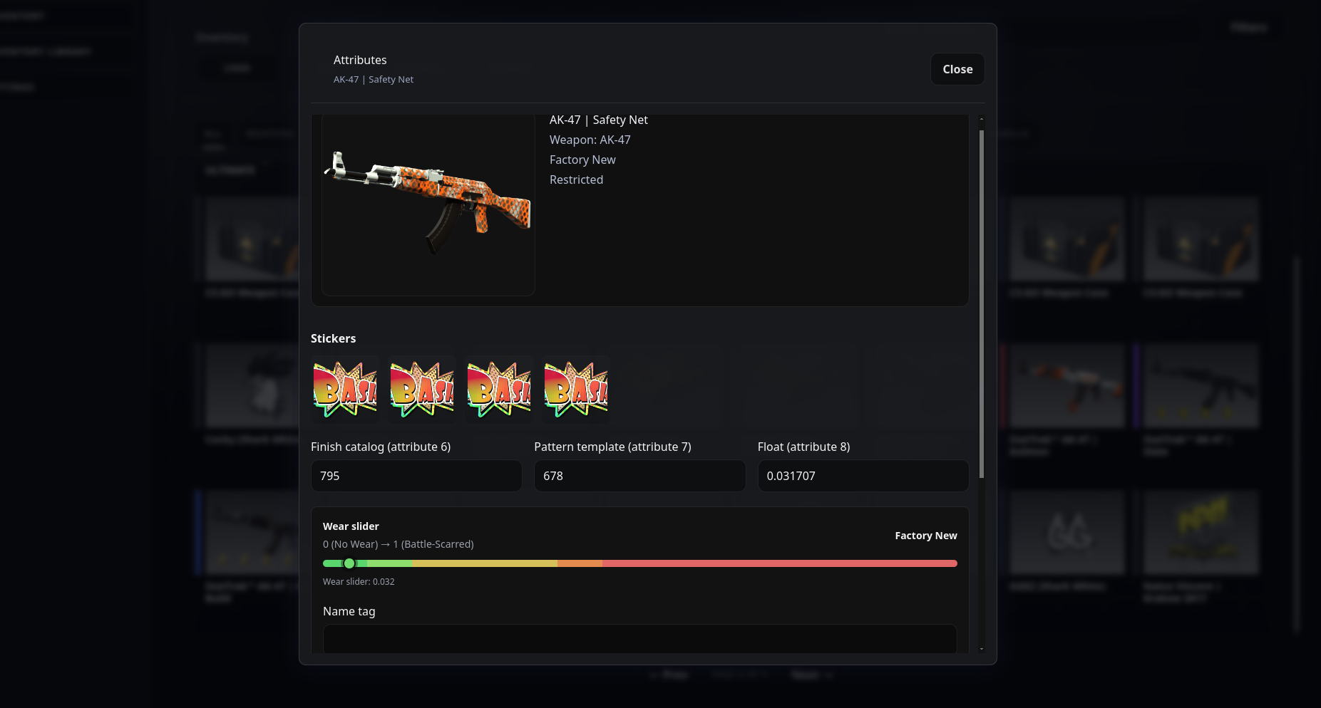 CS:GO item editor