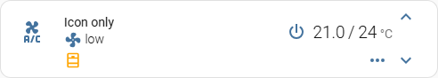 an indicator drawn as an icon alone
