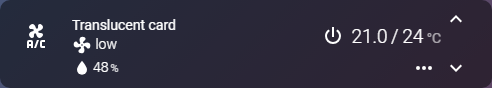a translucent card over a gradient dashboard